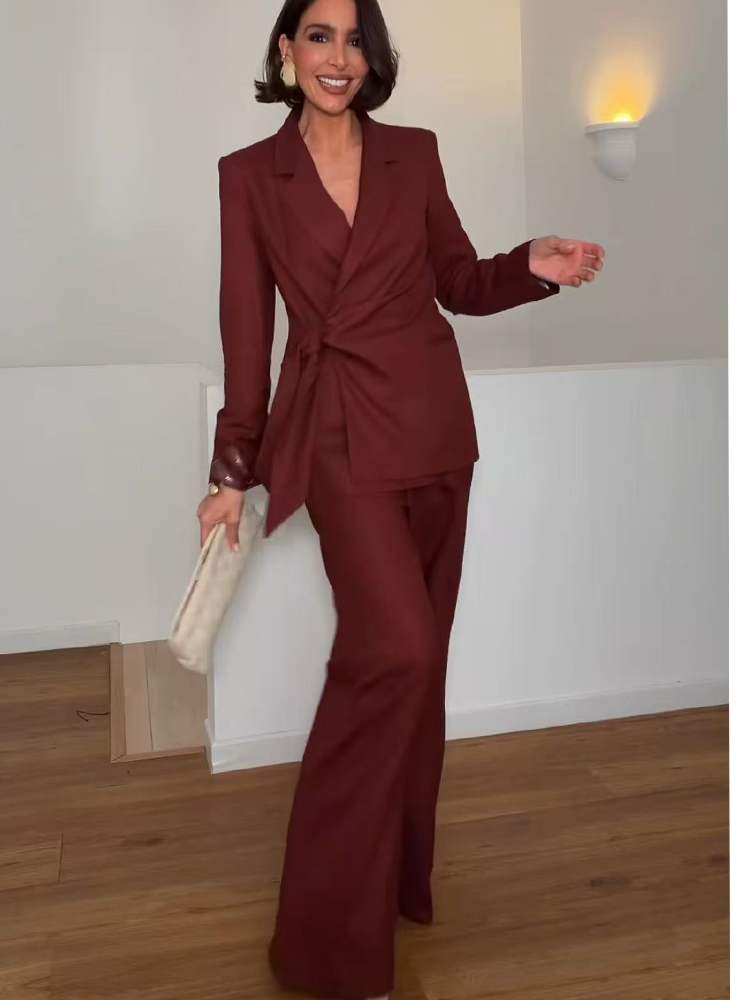 Female Formal Wear - 패션 오피스룩 여성 블레이저 팬츠 수트