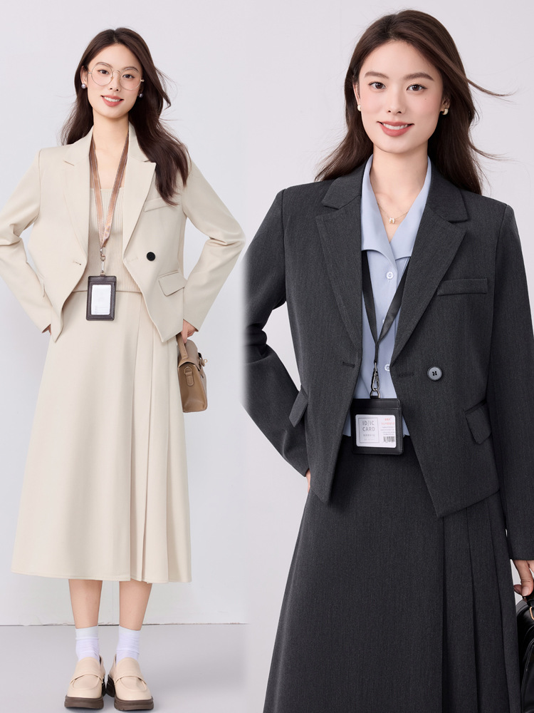 Women'S Formal Wear Petite - 우아한 여성 블레이저2025 신상 봄가을 가벼운