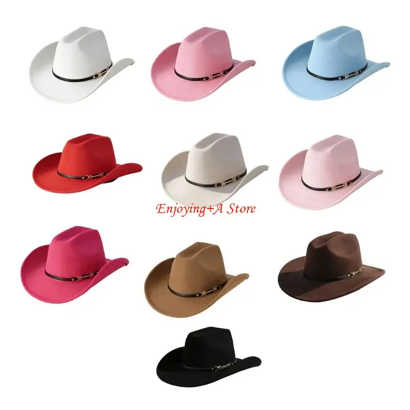 Women Formal Wear Western - PXPB 롤 브림 카우보이 캡 여성용