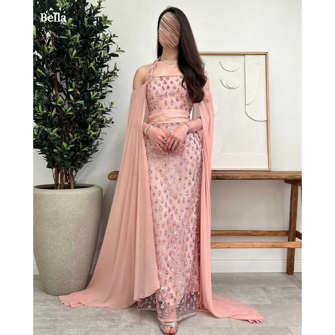 벨라 맞춤형 새틴 오프숄더 스팽글 프롬 드레스 여성용  - Women Formal Wear For Graduation 리뷰 및 가격