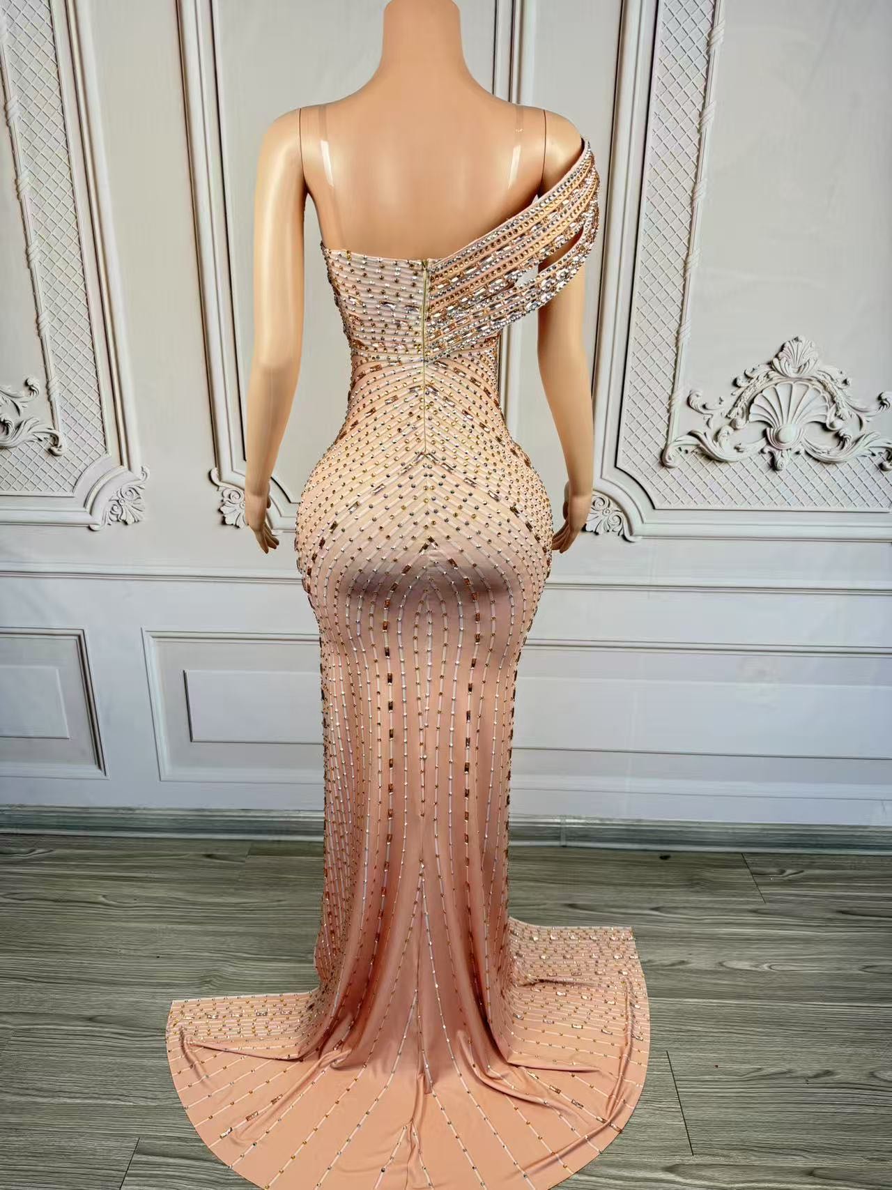 Xiangbin 반짝 이는 크리스탈 공식적인 긴 드레스 - Women Formal Wear For Graduation 리뷰 및 가격