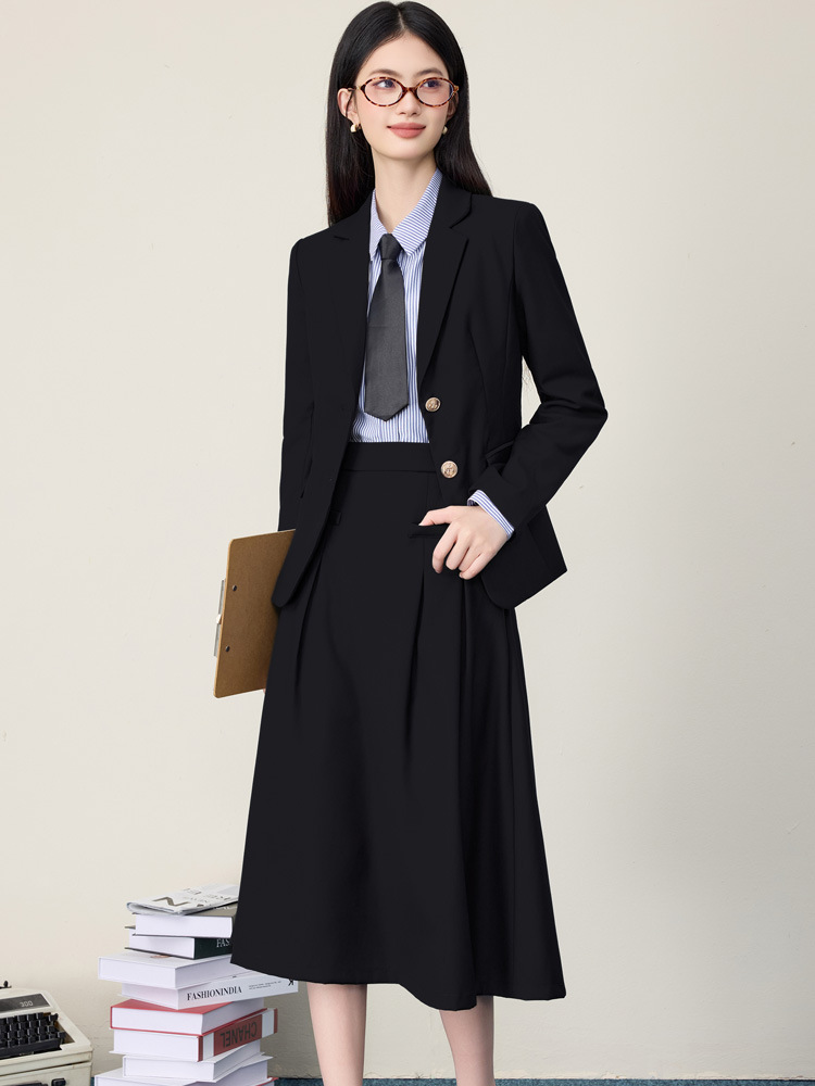 여성용 블랙 수트 스커트 세트, 봄, 가을, 가벼운 비 - Women'S Formal Wear Petite 리뷰 및 가격